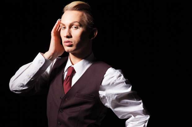 Drag performer Jerick Hoffer, photographed at Cornish Playhouse on July 1, 2013, by Hayley Young