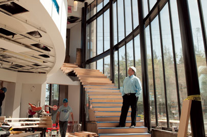 Executive director Greg Robinson prepares for the June 14 grand opening of BIMA