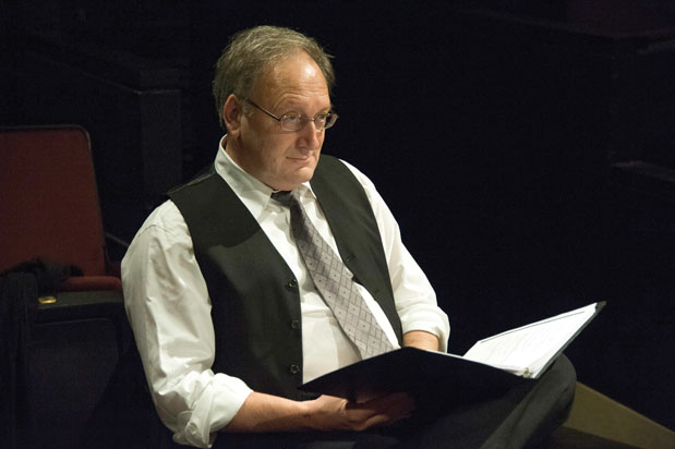 Frank Corrado, here in rehearsal for the Pinter Fortnightly series