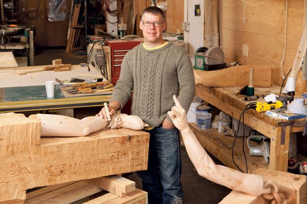 A Seattle sculptor cuts to the core of desire in spectacular wood carvings